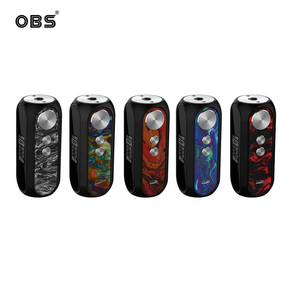 Оригинальный obs Cube VW Box MOD Смола 3000 мАч батарея электронная сигарета макс 80 Вт