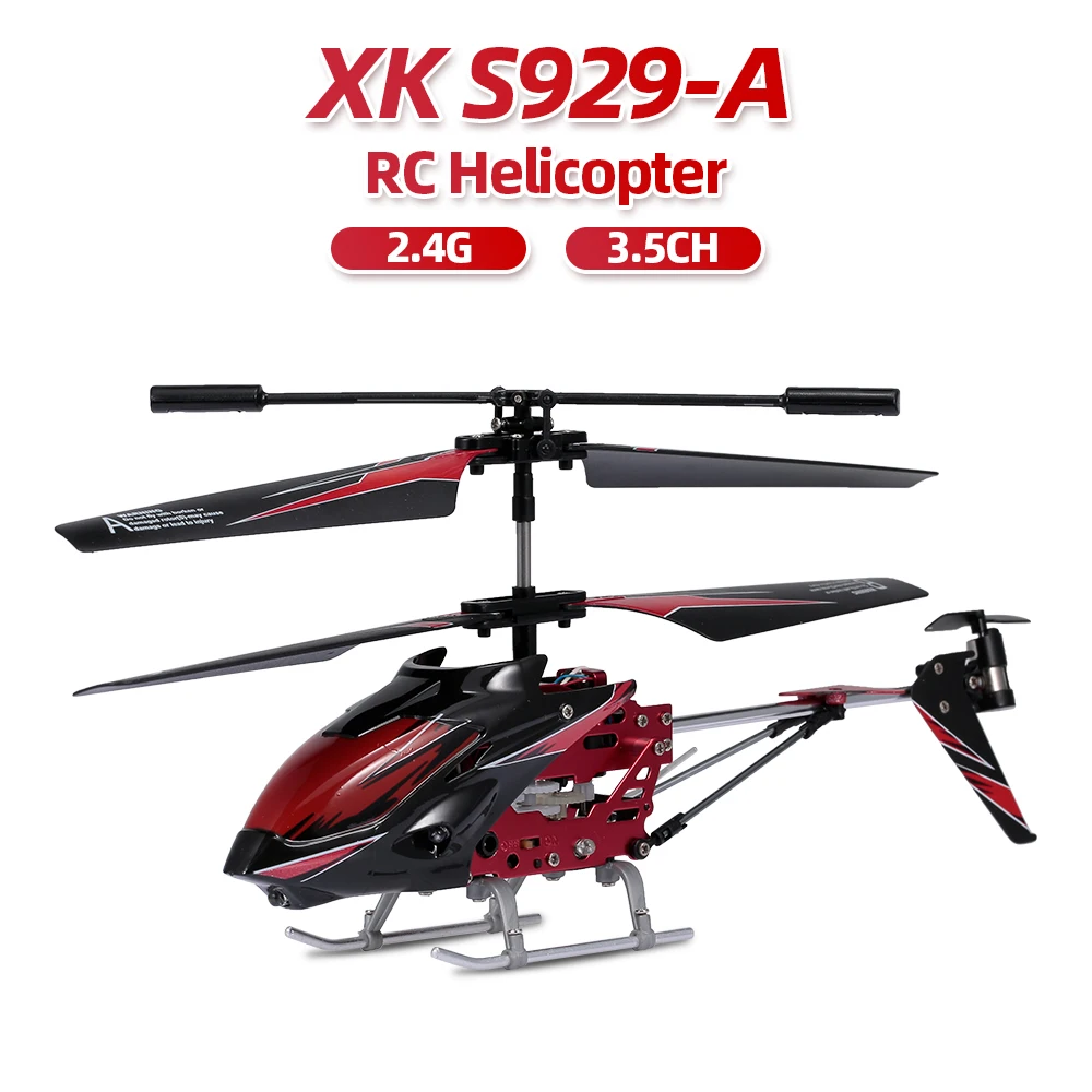 Wltoys XK S929 A RC вертолет 2 4 ГГц каналов светильник ким гироскопом Вертолет Дрон