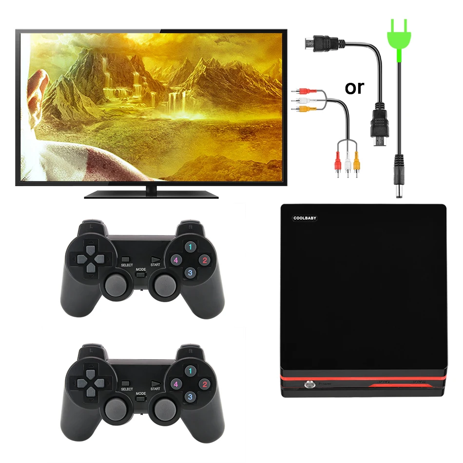 Coolbaby 2018 новейший HDMI/AV игровая консоль 64 бит Поддержка вывода 4К Ретро 600