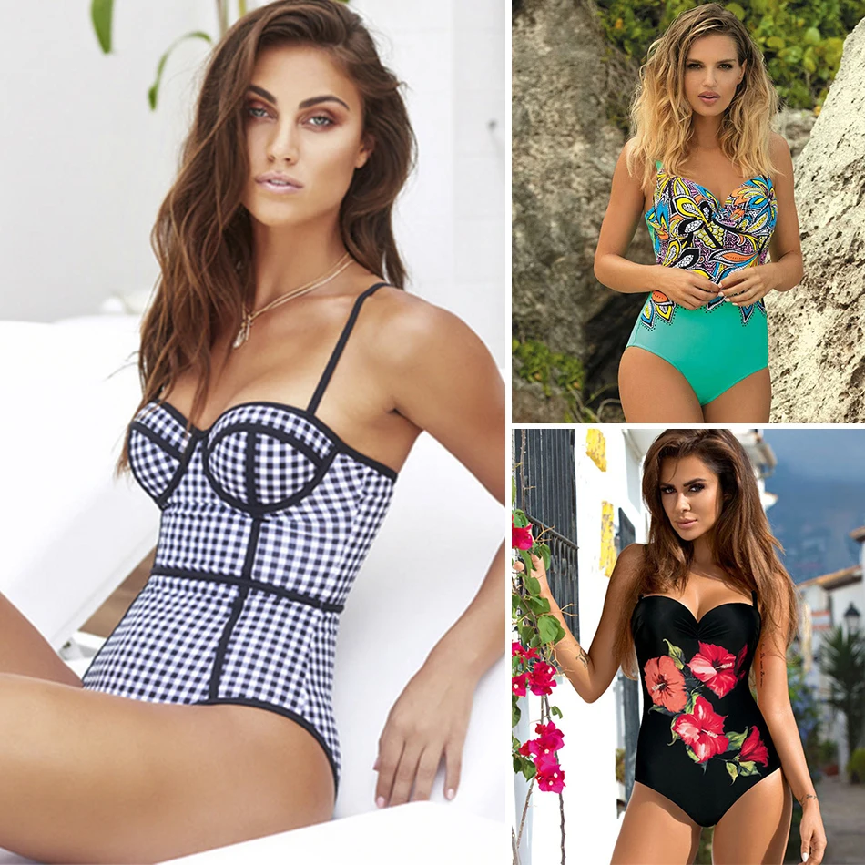 Боди купальник монокини пляжная одежда купальный костюм Maillot винтажный Ретро