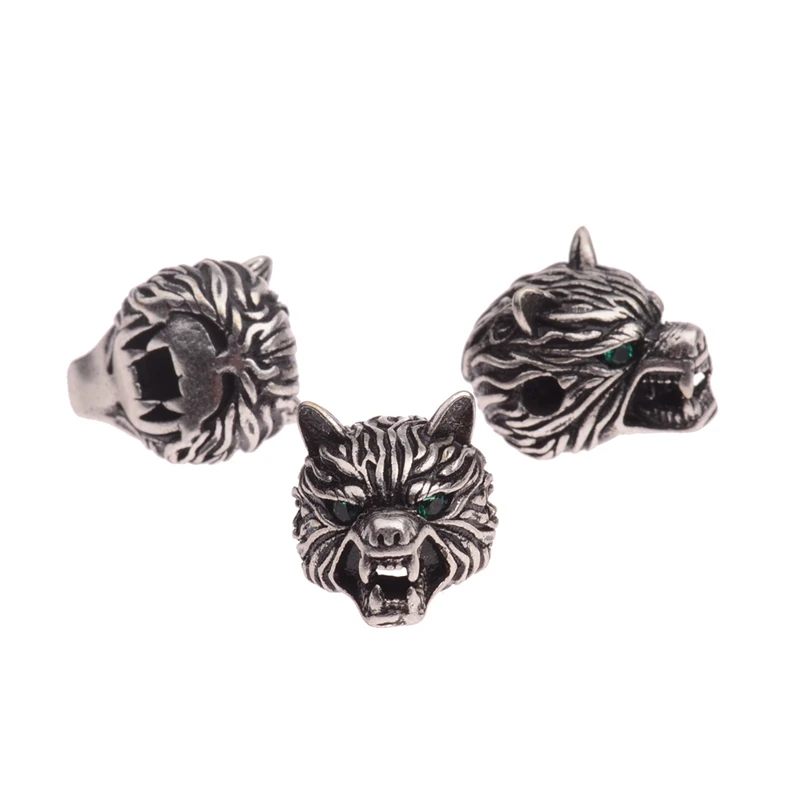 Фото Amader Leopard DIY металлические бусины ручной работы мужские браслеты из бисера аксессуары для изготовления ювелирных изделий голова леопарда очаровательные медные бусины BD504 №2
