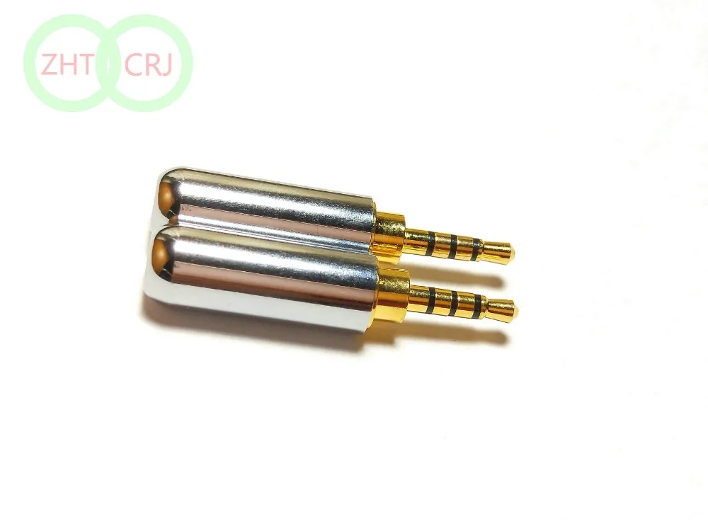 

20pcs Copper 4pole 2.5mm Solder connection plug jack adapter connector