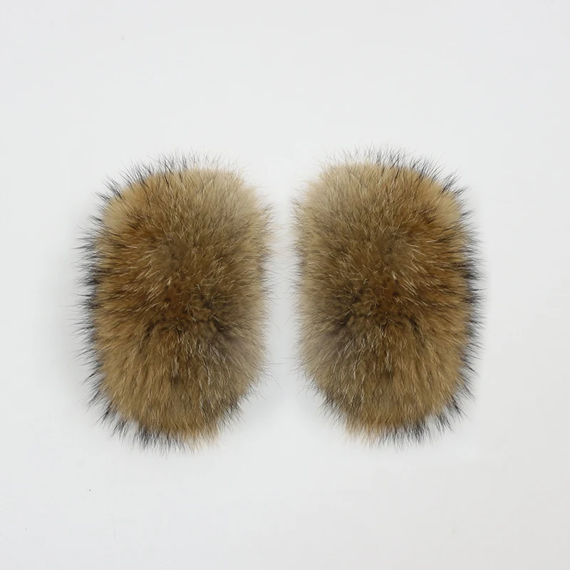 natural raccoon fur OFTBUY натуральный мех с манжетами, большой натуральный мех енота, Лисий мех, зимняя Новинка - Цвет: natural raccoon fur