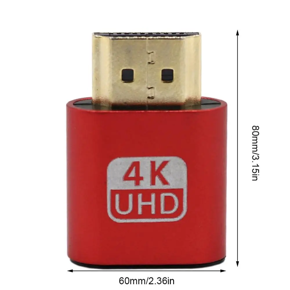 Изысканный дизайн прочный VGA виртуальный дисплей адаптер HDMI 1 4 DDC EDID пустышка