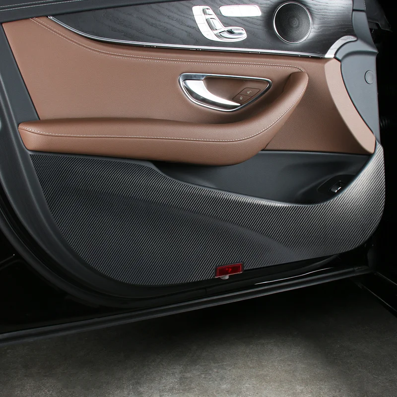 Автомобильная дверь анти-Kick Pad защитная пленка углеродное волокно стиль наклейки