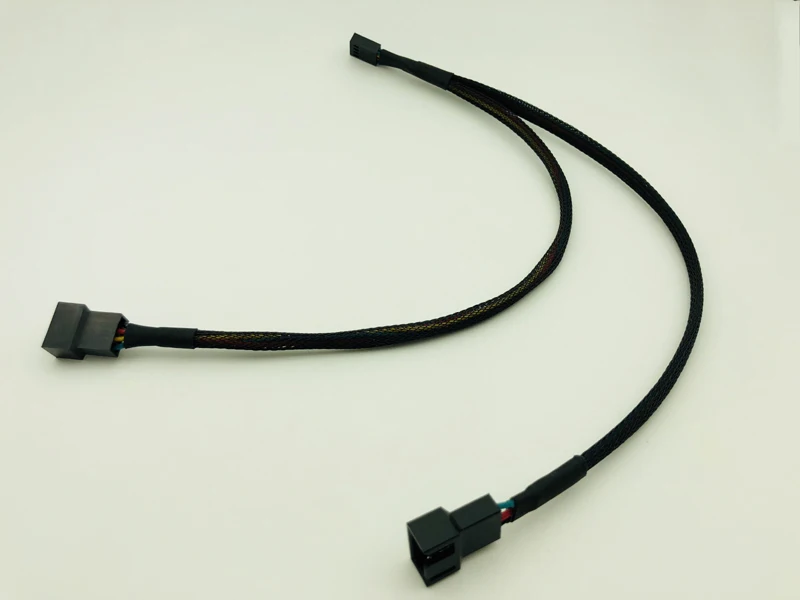 30 см компьютер PC кабель вентилятора 4Pin женский y сплиттер для двойной 3/4 Pin Мужской