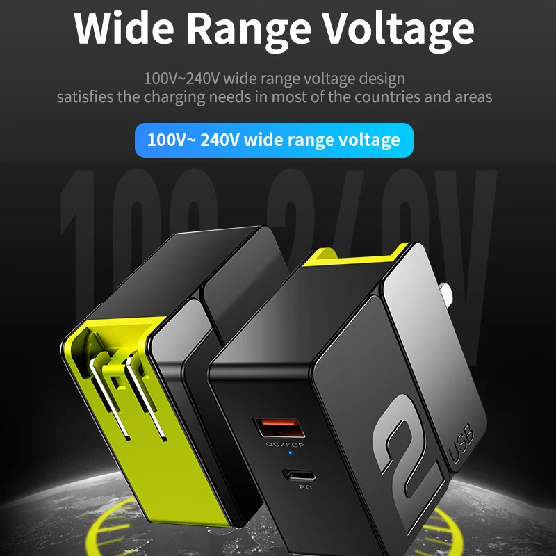 Rock 18 Вт Тип USB c быстро зарядное устройство Универсальный QC3.0 PD зарядки Путешествия адаптер 5V3A ЕС США Plug для iPhone samsung huawei