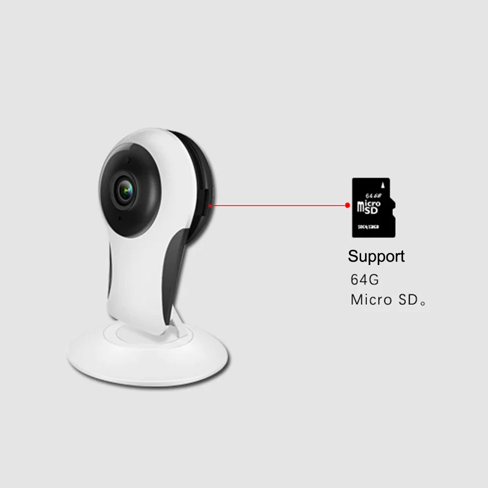 Камера WiFi домашняя камера безопасности IP 720P HD CCTV 1.0MP наблюдения беспроводная ИК P2P