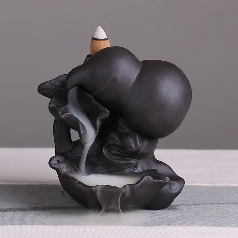 Подставка для курильницы в виде лотоса|incense holder|leaf burnerbackflow incense burner |
