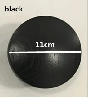 Black L Деревянные крючки для одежды для подвешивания, настенная вешалка, круглая одежда в виде гриба, вешалка, сумка для шляп, крючки для хранения, для сада, украшения дома - Цвет: Black L