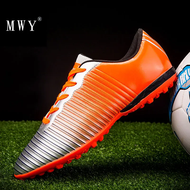 

MWY Men's Turf Outdoor Football Boots Shoes High Quality Soccer Cleats Sneakers Breathable Plus Size Zapatillas Futbol Hombre