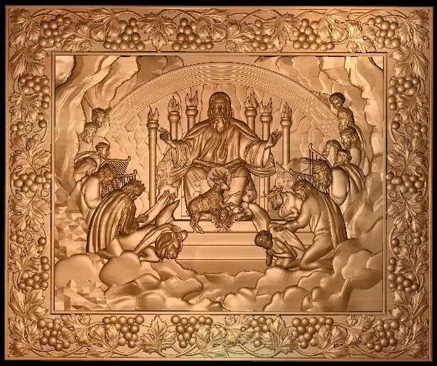 

APOSTOL PRED GOSPODOM 2 pieces 3D Relief Model in STL format CNC Router Carving Engraving Artcam aspire M108