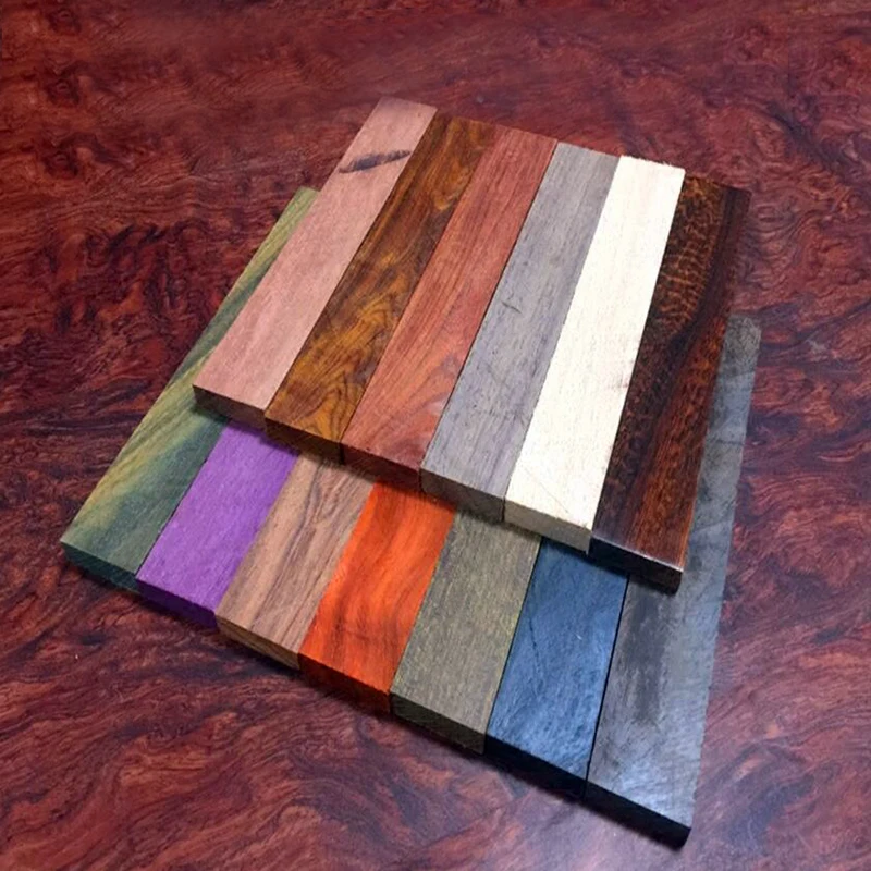 

180*30*10 мм DIY ножи Ручка материал Эбеновое дерево палисандр венге древней падук пало Роза Snakewood Cordia elaeagnoides