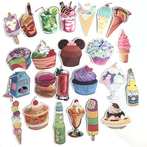 70 шт в виде мороженого; Прохладный и Прекрасный напиток мультфильм Стикеры s игрушка Стикеры для Чемодан скейтборд ноутбук мотоцикл ПВХ Стикеры F5