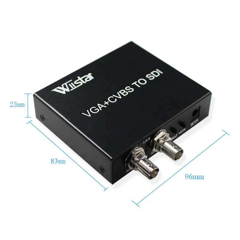 Конвертер Wiistar VGA AV в SDI адаптер с пультом дистанционного управления 1080P|cvbs to sdi|vga