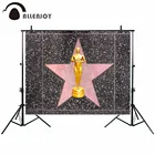 Allenjoy черный фон для фотосъемки с красной звездой, Оскаром, идолом, Авеню звезд, будущими золотыми людьми, мечтательный тематический фон для фотосъемки