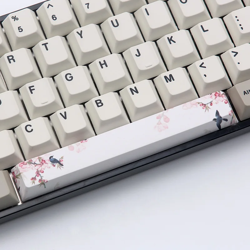 PBT пять Сторон краситель подложенный пробел 6.25U Вишневый профиль keycap для DIY