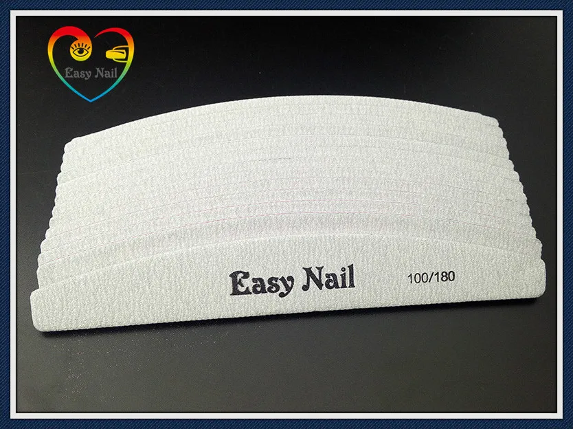 EasyNail 10 шт. Zebra пилочки для ногтей моющиеся двухсторонние наждачные доски 100/180 Грит