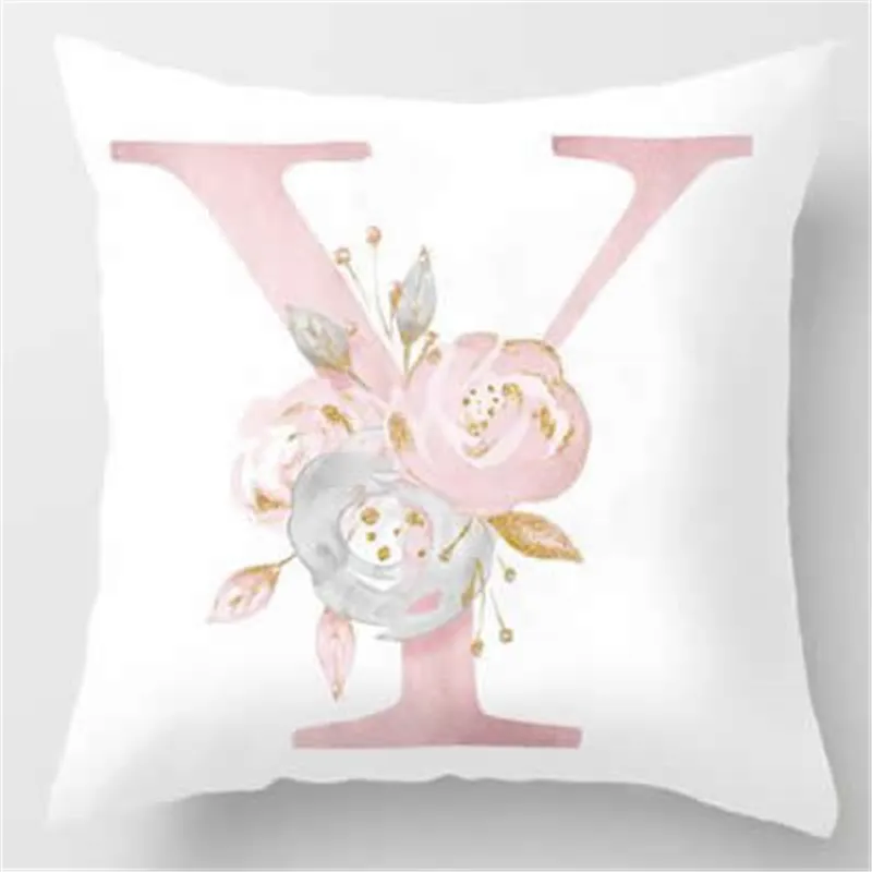 45x45 см детская декоративная подушка с буквенным принтом Английский алфавит чехол