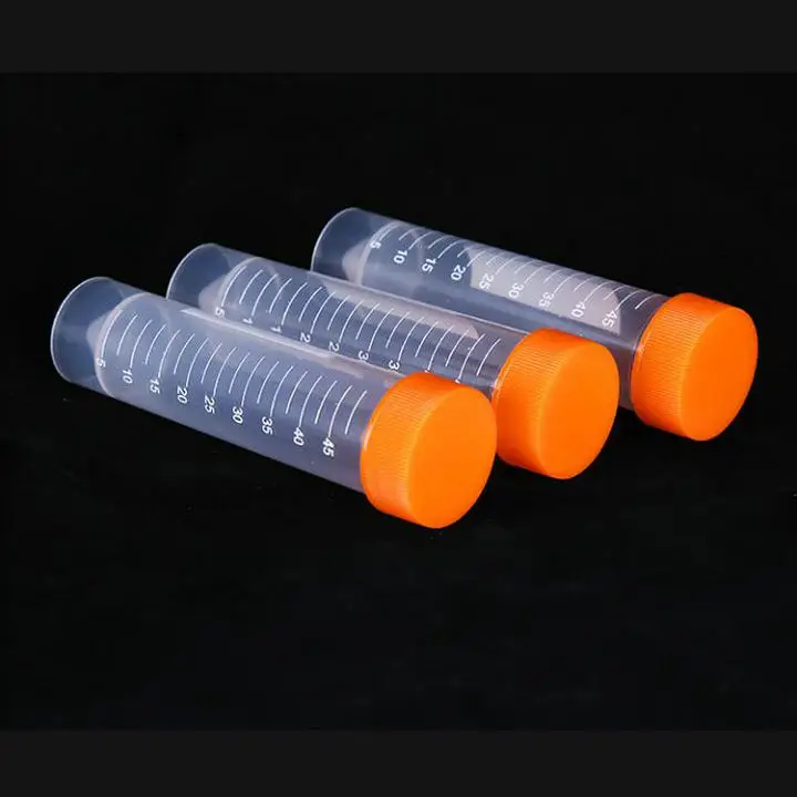 

100Pcs 50ml Flat Bottom Centrifuge Tubes with Screw Caps
