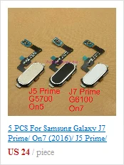 Для samsung Galaxy S7 G930/S7 Edge G935 Главная Кнопка+ датчик отпечатков пальцев клавиатура Меню Кнопка возврата шлейф