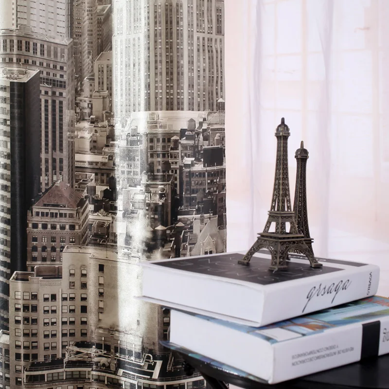 Бесплатная доставка Современный стиль 3D цифровая печать Нью Йорк затемненные