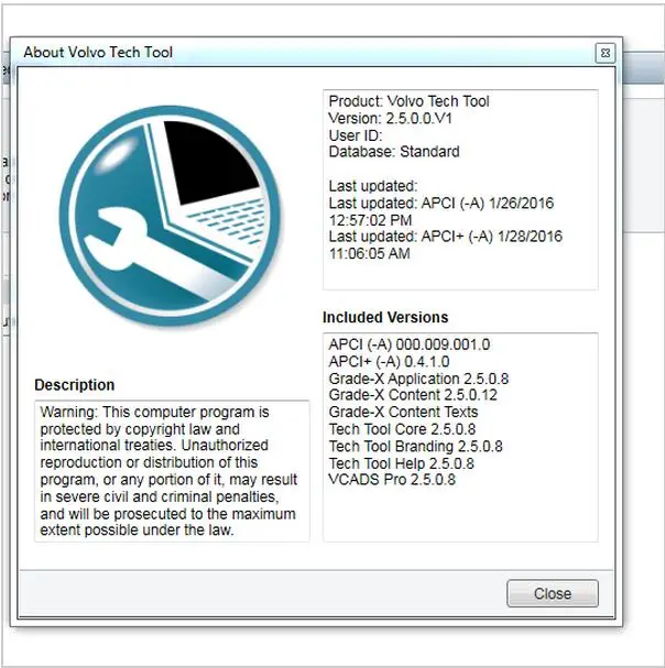 for Volvo Premium Tech Tool 2.5.10 Development With Apci |