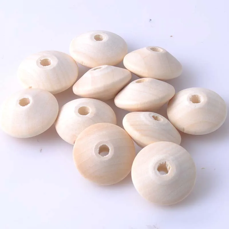 12x23mm 10pcs Natural Flat round Wooden Wheel Beads Fit Jewelry DIY MT0685 | Украшения и аксессуары