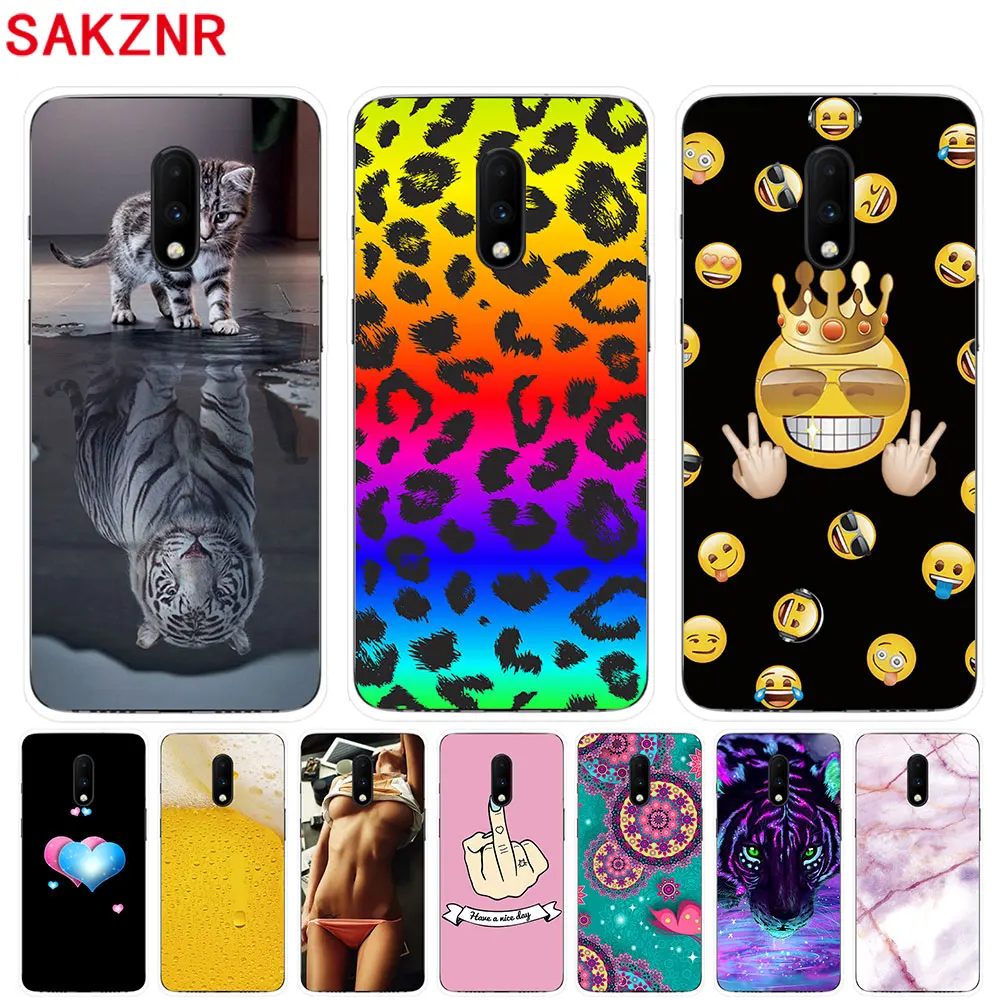 Soft Silicone Case For Oneplus 7 Cases 6.41 inch Transparent Phone Back Cover Couqe |