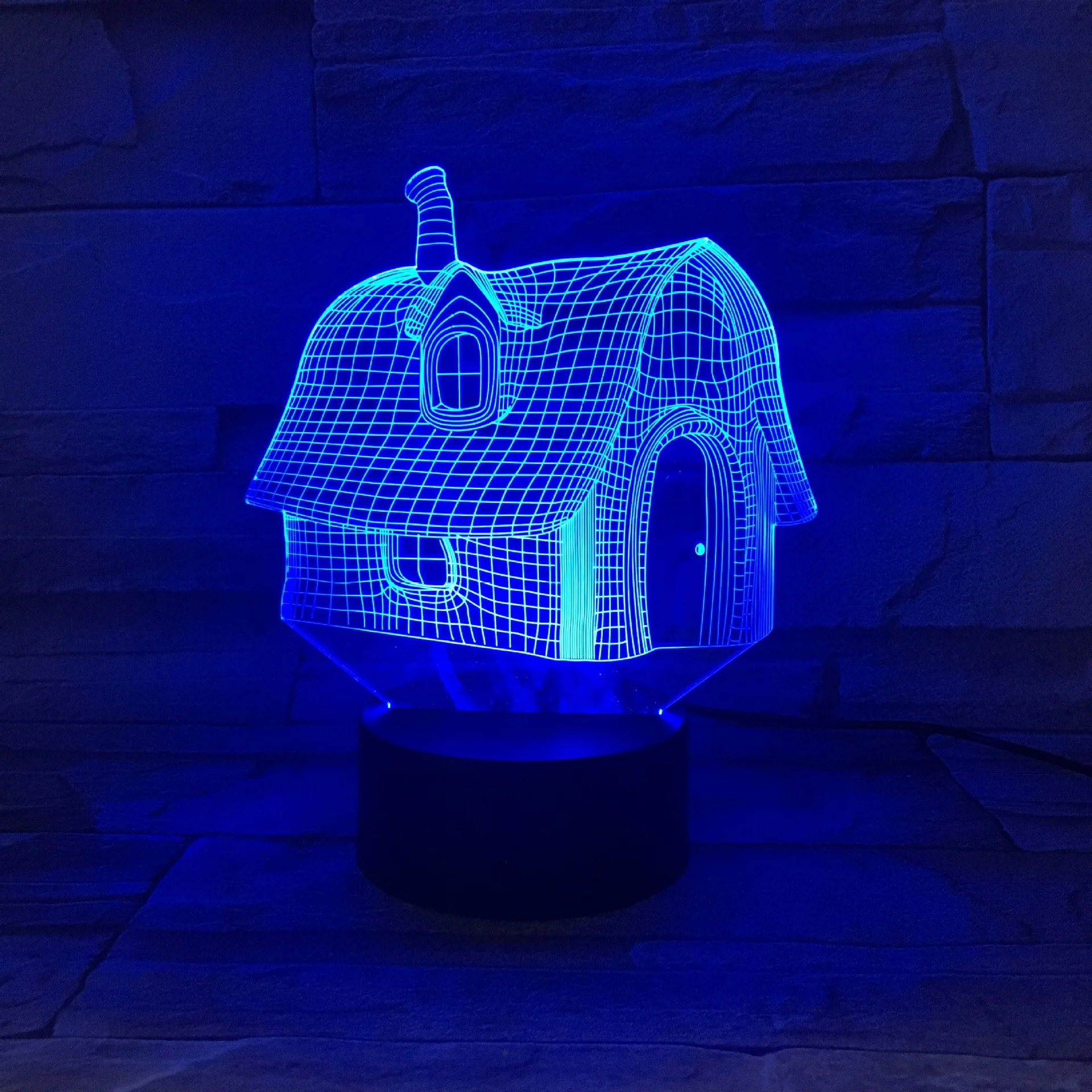 7 цветов сенсорный выключатель 3d настольные лампы для гостиной Рождественская