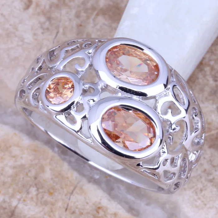 Ослепительный бокал для шампанского морганитом серебро штамп 925 Для женщин