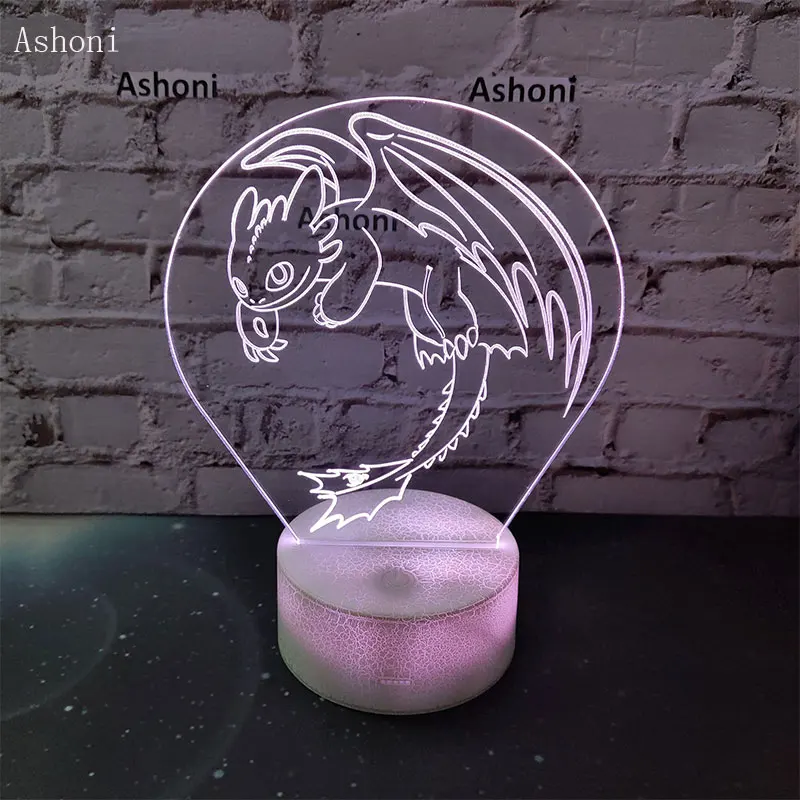 Светодиодсветодиодный настольная лампа Ashoni акриловый ночсветильник с функцией