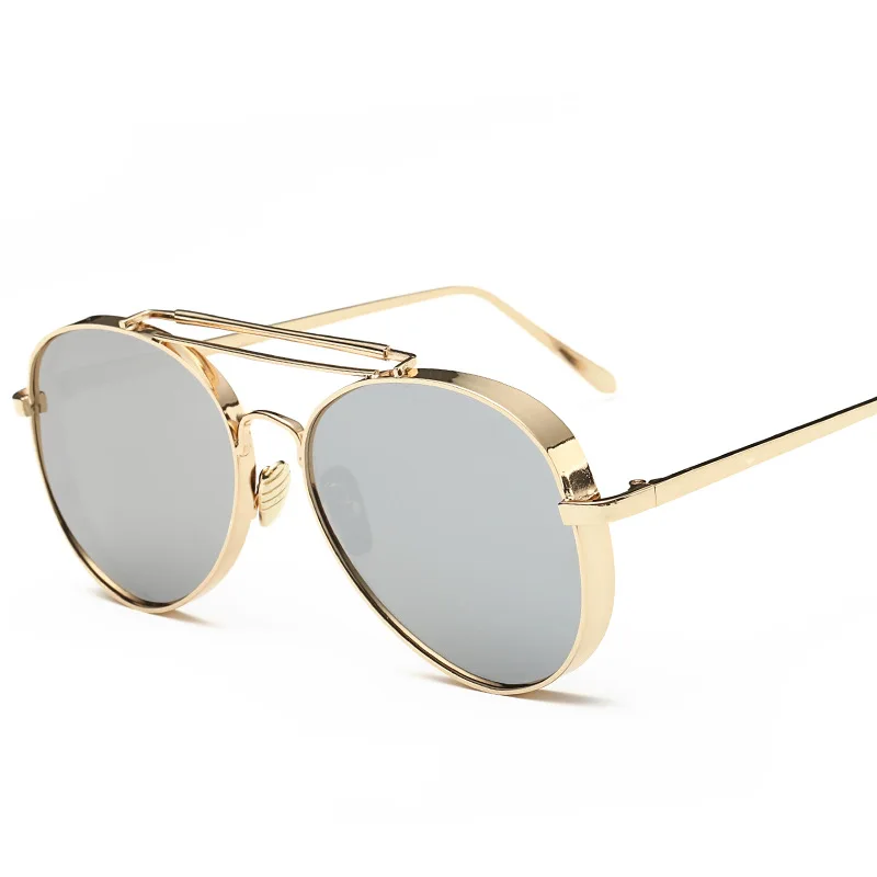 Готический круглый Рамки Солнцезащитные очки для женщин Для мужчин