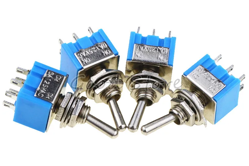 2 шт./лот Mini MTS-202 6-Pin SPDT G105 ON-ON 6A 125V 3A250VAC переключатели хорошего качества Бесплатная