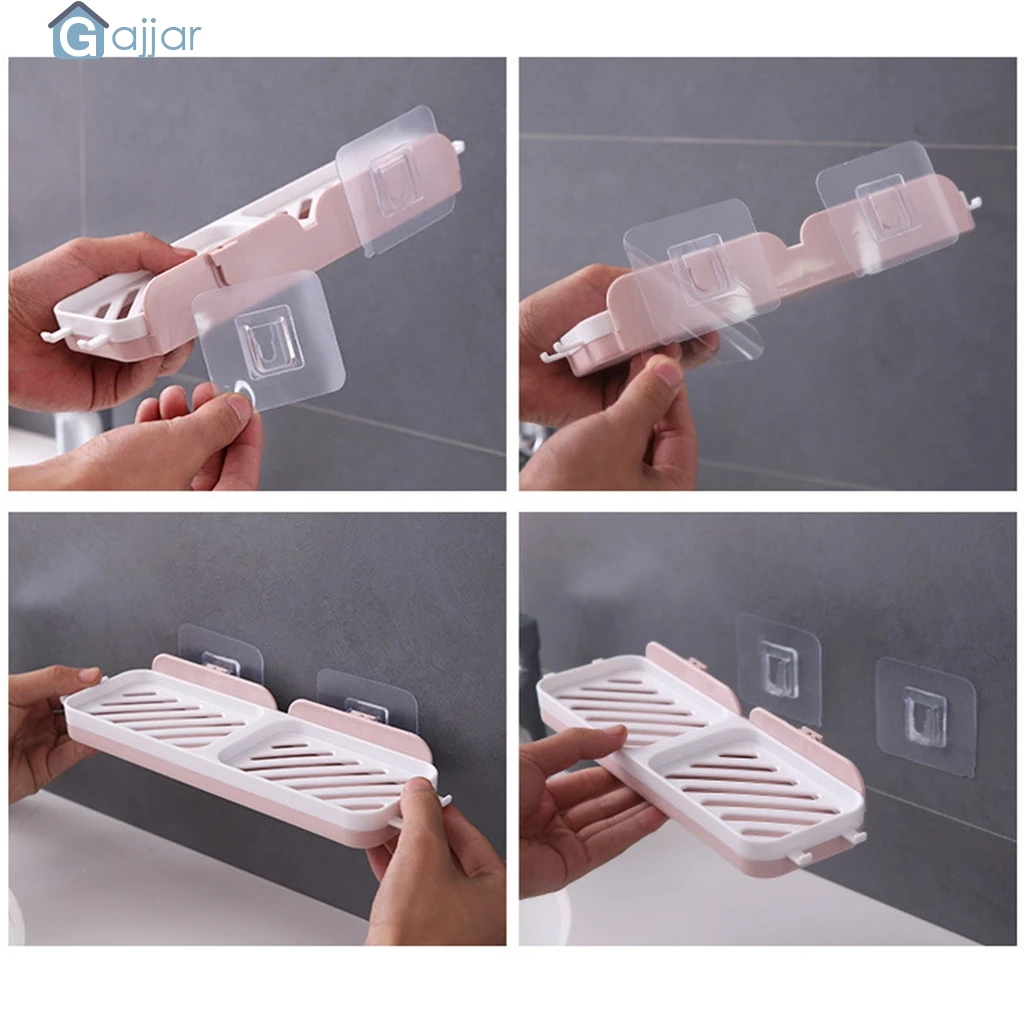 Домашнее хранилище пластиковая присоска Коробка для мыла ванной душа лоток