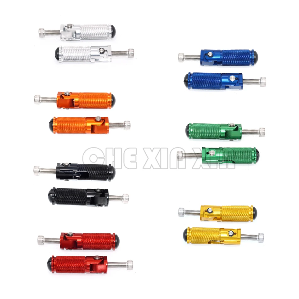 Gold CNC Universal Motorbike Motorcycle Rear Set Rest pad Folding Foot peg For Yamaha BMW Honda Kawasaki KTM Suzuki | Автомобили и