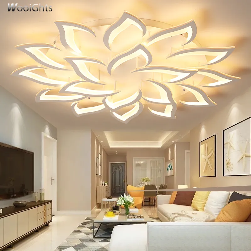 Wooights Lustre Люстра Свет для гостиной спальни поверхностного монтажа в форме цветка