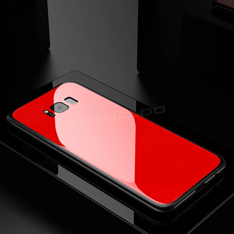 Tobocloo Роскошные 3D закаленное Стекло Телефон чехол для samsung Galaxy S8 плюс S9 + Note8
