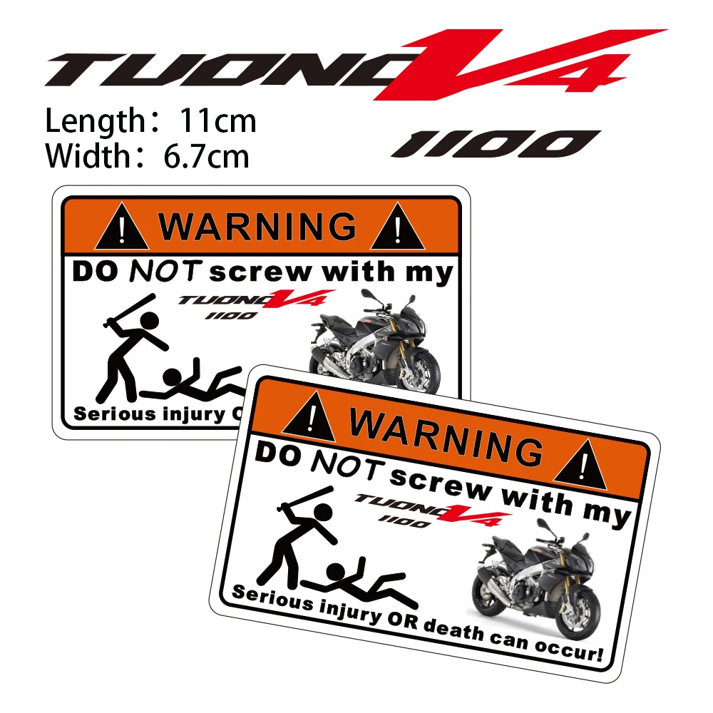

KODASKIN 2 шт. не прикручивайте предупреждающие наклейки для Aprilia TuonoV41100