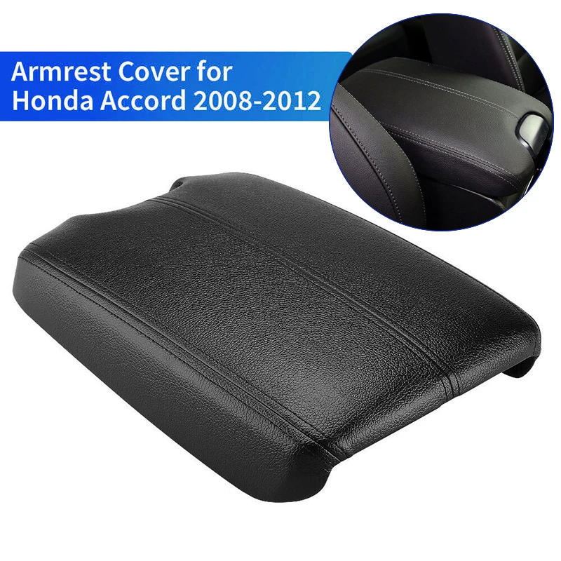 Защитный чехол для центральной консоли кожаный защитный Honda Accord 2008 ~ 2012 черный
