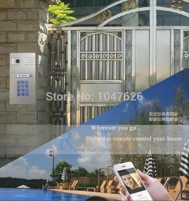 

Remote Control camera Doorbell Wireless IP Intercom video door phone System