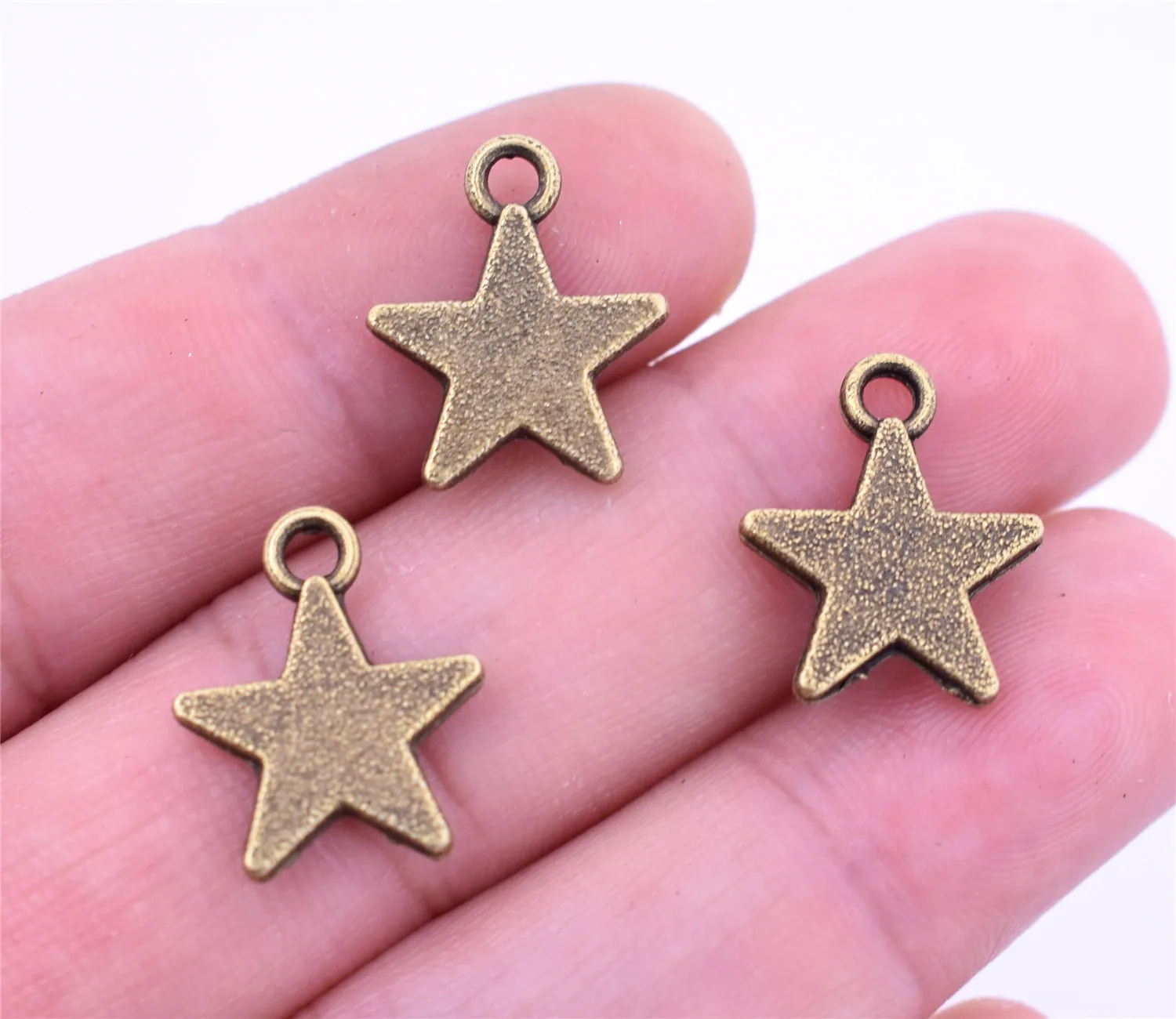 18*14mm 20pcs/lot Antique Bronze Plated Star Charm Pendants For Making DIY Handmade Jewelry | Charms