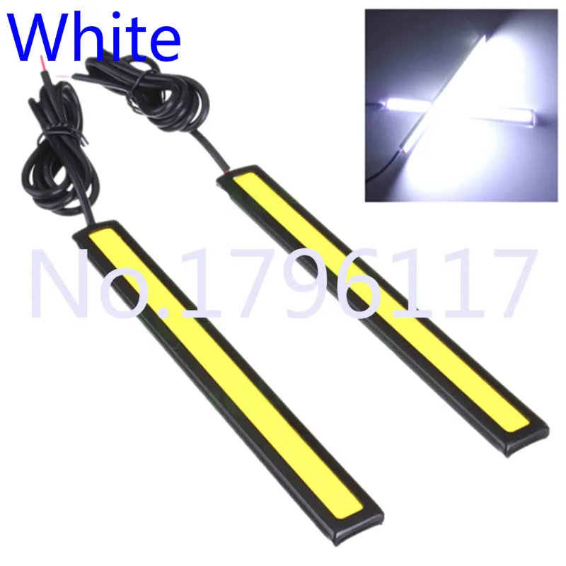 

2x Super White 6000K 100% Waterproof Ultra-thin 6W COB Chip LED Daytime Running Light LED DIY DRL Fog car day running lights