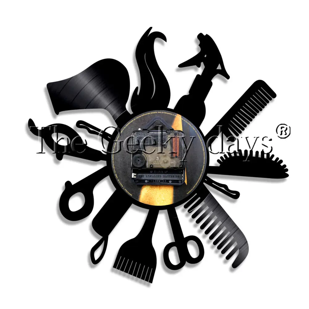 Парикмахерская оборудование для салона красоты виниловые настенные часы