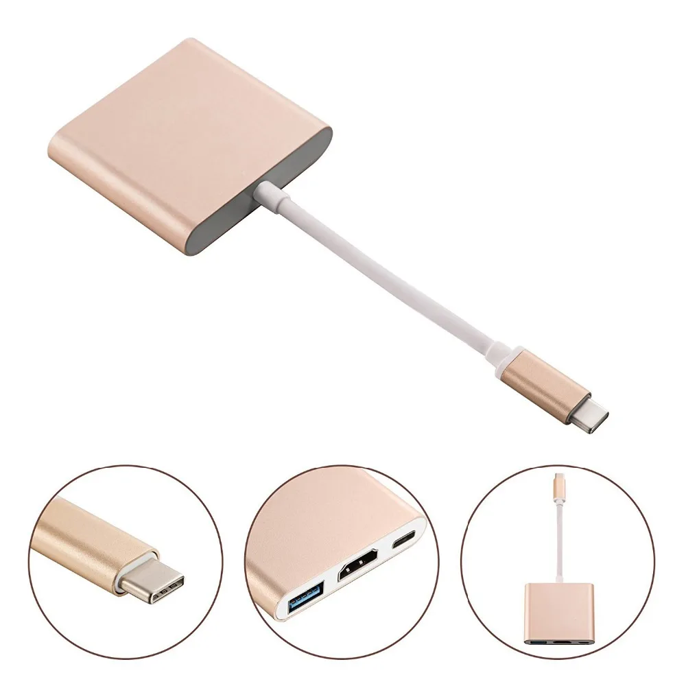Адаптер-концентратор Type-C на HDMI 4K @ 60 Гц USB 3 1 5 Гбит/с | Компьютеры и офис