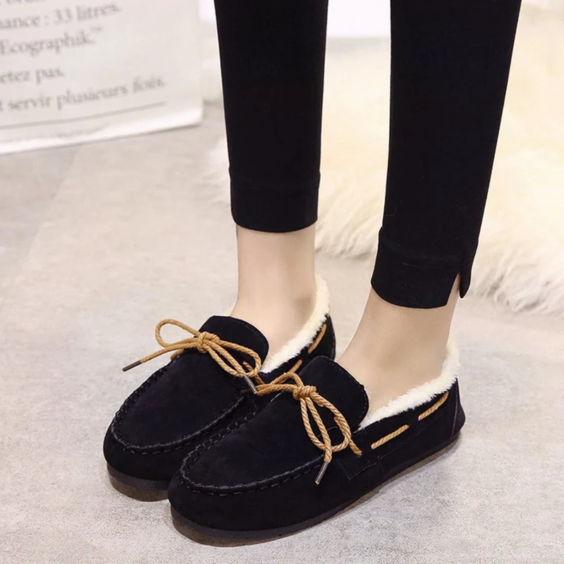 2021 зимние женские теплые меховые сапоги на плоской подошве Женские Модные