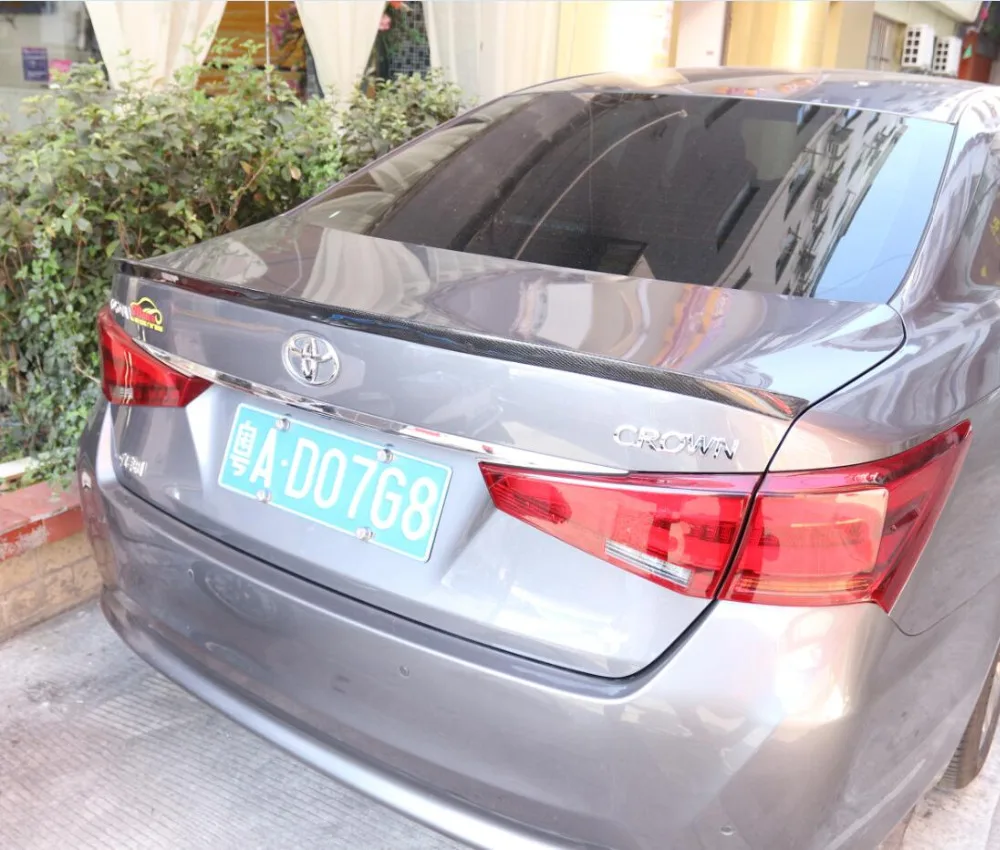 JINGHANG карбоновое волокно заднего крыла багажника выступ Спойлеры для 16 18 Toyota Crown