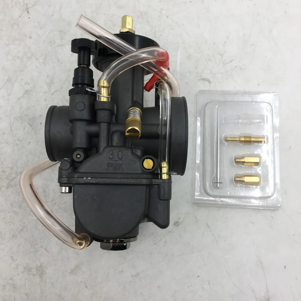 Sherryberg PWK30 30 мм Черный карбюратор гоночная круглая головка для Keihin Carb 30PWK Honda yamaha ktm