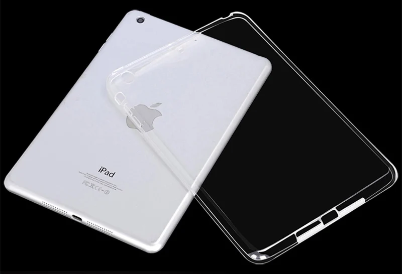 Чехол для iPad 10,2 MiNi 2 3 4 5 TPU Прозрачный Силиконовый противоударный чехол для нового iPad Pro 10,5 Air 1 2 задний Чехол