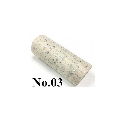 Color 3 as photo Блестящий рулон тюля с блестками 25 ярд 15 см катушка ткань пачка Свадебная отделка органзы лазер DIY ремесло день рождения поставки - Цвет: Color 3 as photo